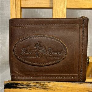 Frost River leather and waxed canvas bifold wallet